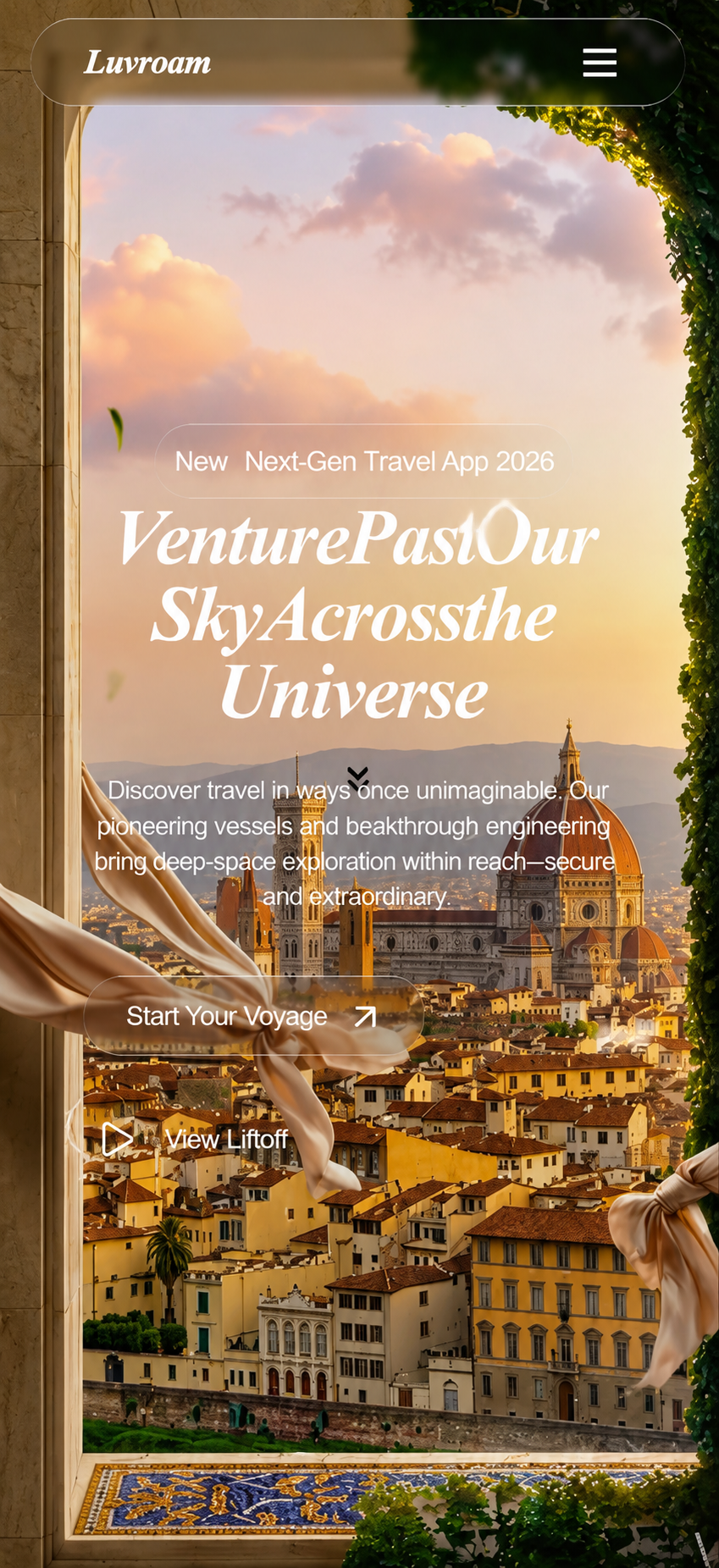 Project name homepage screenshot